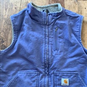 CARHARTT® WASHED DUCK SHERPA LINED VEST